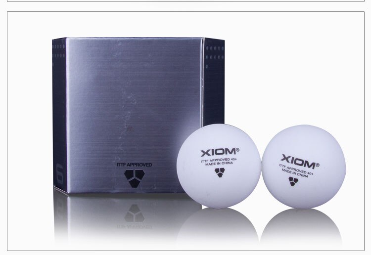 Original xiom 3 star 40+  poly sömlös boll bordtennisboll / pingisboll 6 st/förpackning
