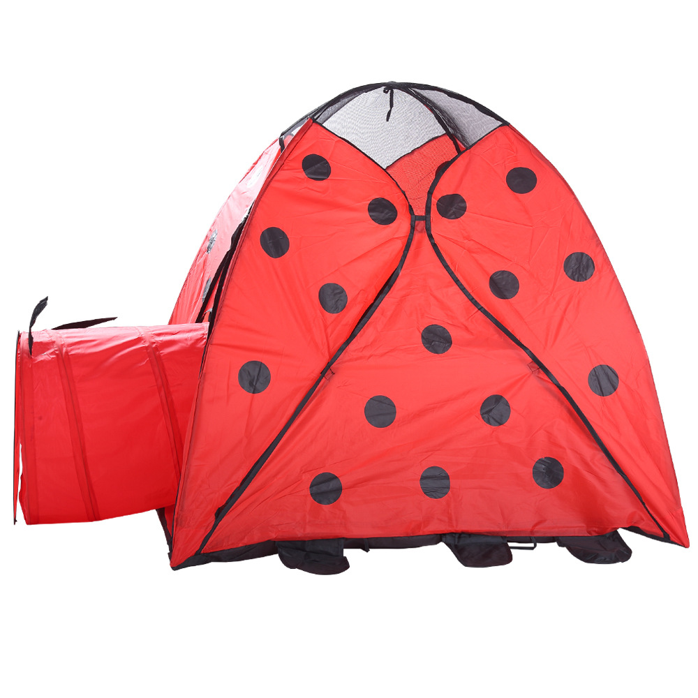 Tente de jeu Tipi princesse château Tipi jouet tentes Tunnel maison rose tente plein air jouet: Red