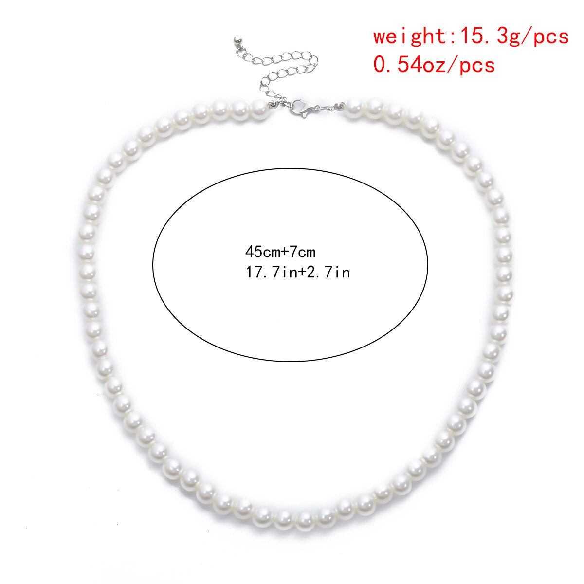 Collier ras du cou court perlé pour homme, blanc carillon, accessoires de cou, bijoux fantaisie, 2023