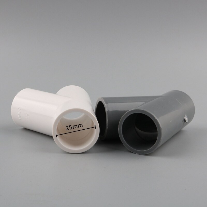 1pc 25mm pvc-putki 3 -suuntainen liitin puutarhakastelu y-tyyppinen vesiputkisovitin kalasäiliöliitos 45 astetta kallistettu liitin
