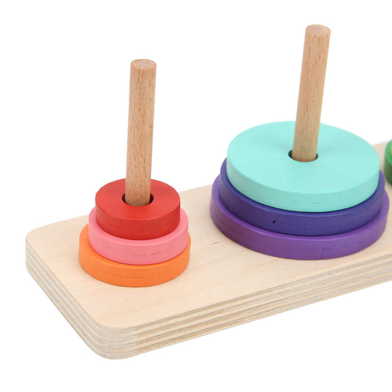 Parrot Educational Toy Bird Ring Toss Game Puzzle Toy Colorful for Parrots