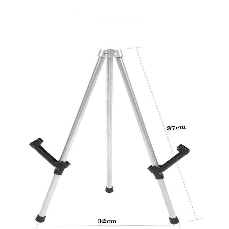 opvouwbare kunstenaar schildersezel standaard houder verstelbare metalen statief poster schilderij displaystandaard voor tentoonstelling bruiloft: Black