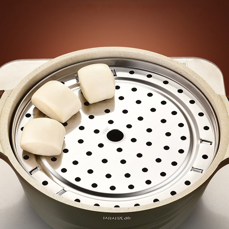 Stainless Steel Steamer Frame Insert Cover Thick Steaming Frame Tray Rack Cooker Steaming Stand Kitchenware 20cm 22cm 24cm