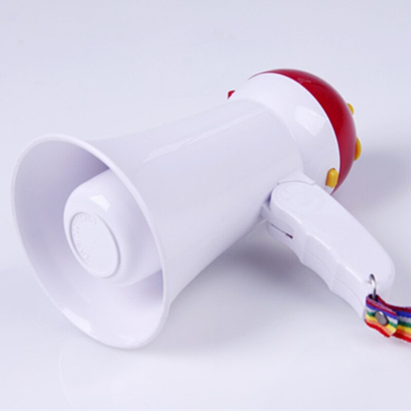 Megáfono portátil plegable de mano altavoz amplificador ruidoso grabador Bullhorn