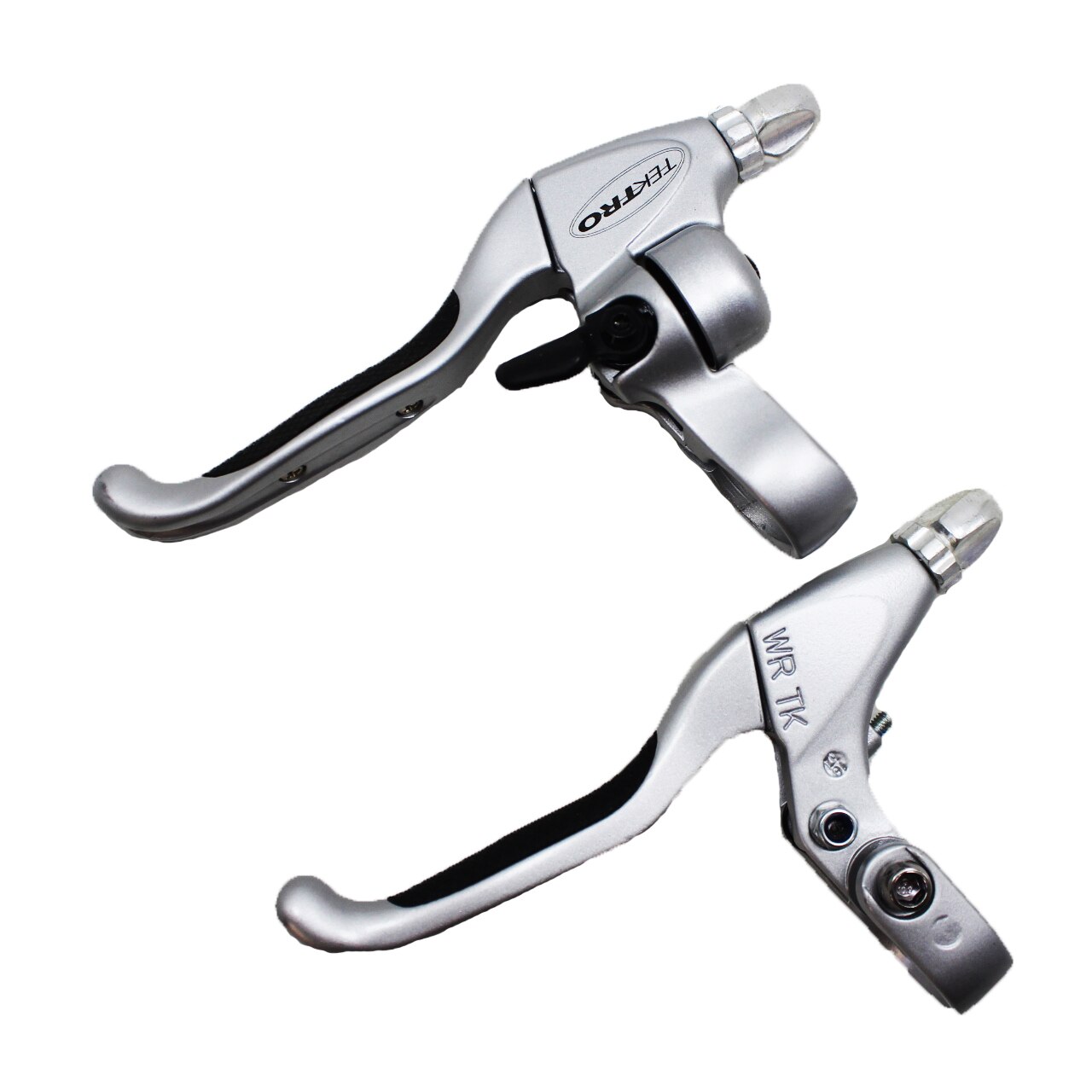 TEKTRO – ensemble de leviers de frein de vélo de route et vtt, argenté et noir, 2 doigts gauche et droit, avec sonnette, convient aux pièces de poignée de 22.2mm, CL530