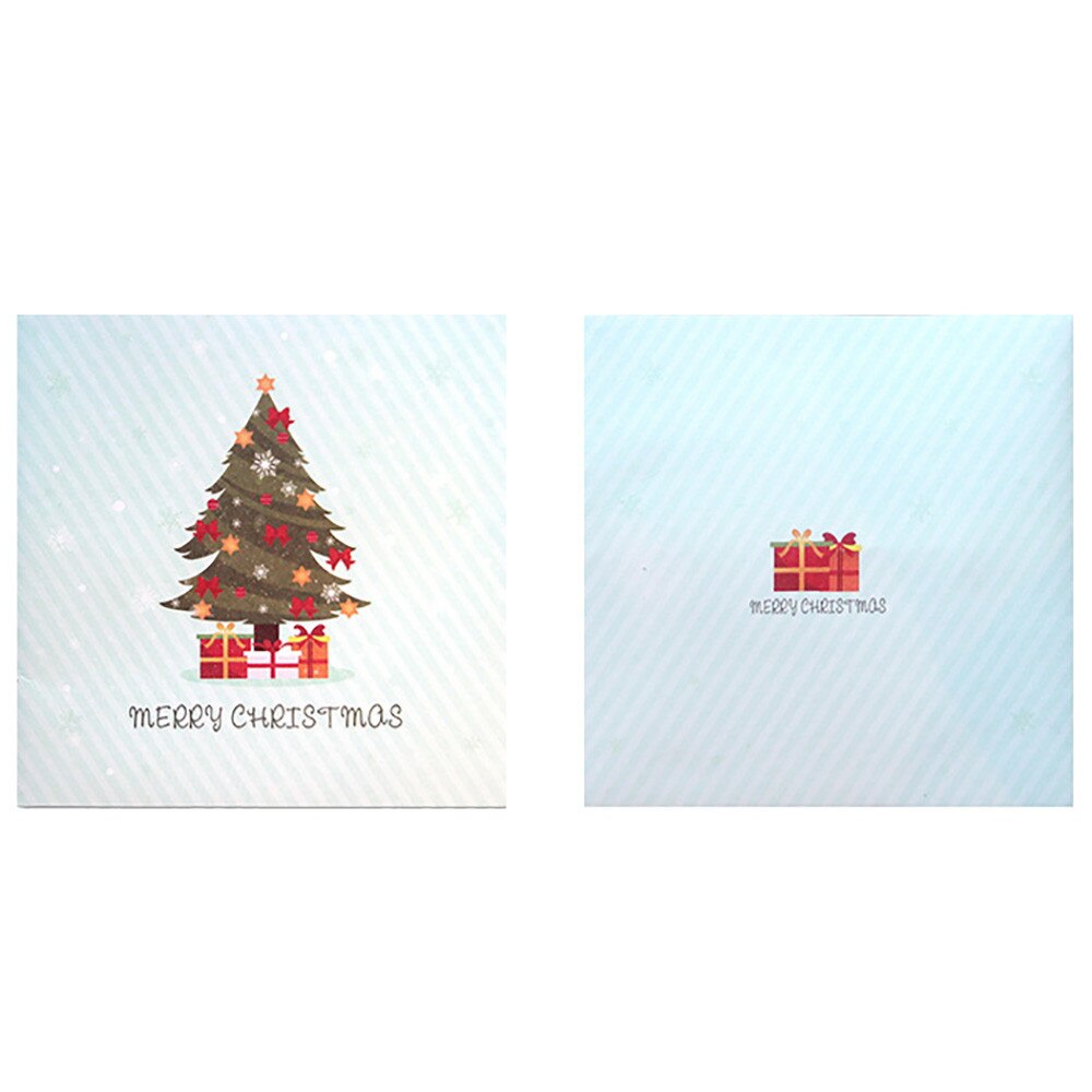 3D Pop Up Card Christmas Trees Merry Christmas Greeting Cards