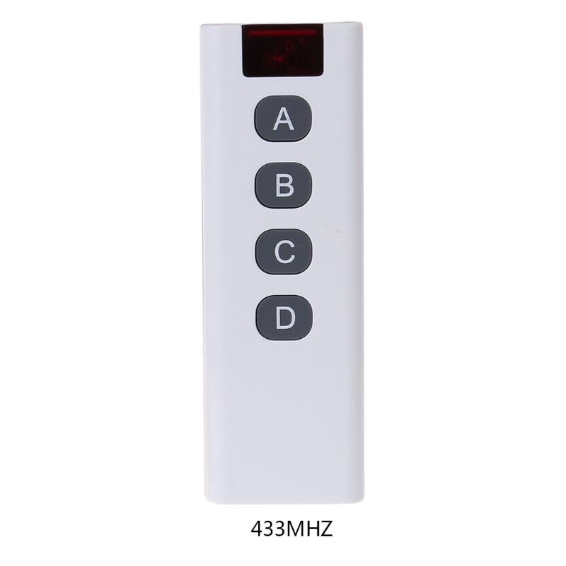 Universal Wireless Learning Code Digital Remote Controller Transmitter 1/2/3/4/6/8/10 Channels Buttons Keypad AK-7010TX: 4 Key