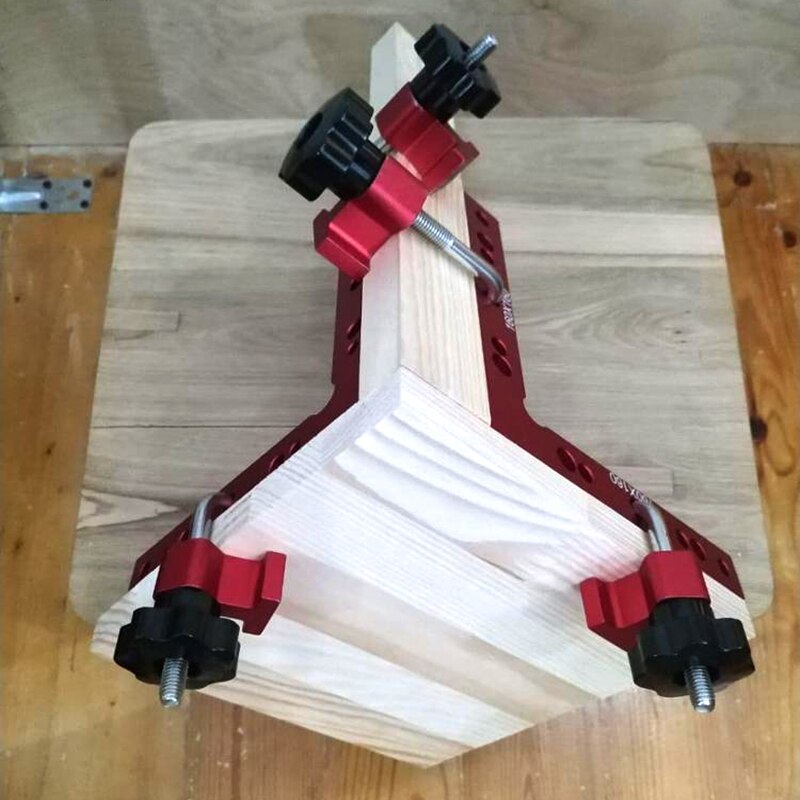 90 Degrees L-Shaped Auxiliary Fixture Woodworking Aluminum Square Right Angle Clamping Positioning Panel Fixing Clips Tools