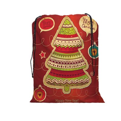 De zak vrolijke kerst print tas kerst trekkoord tassen dames multi-stijl reisrugzak wolesale: 12