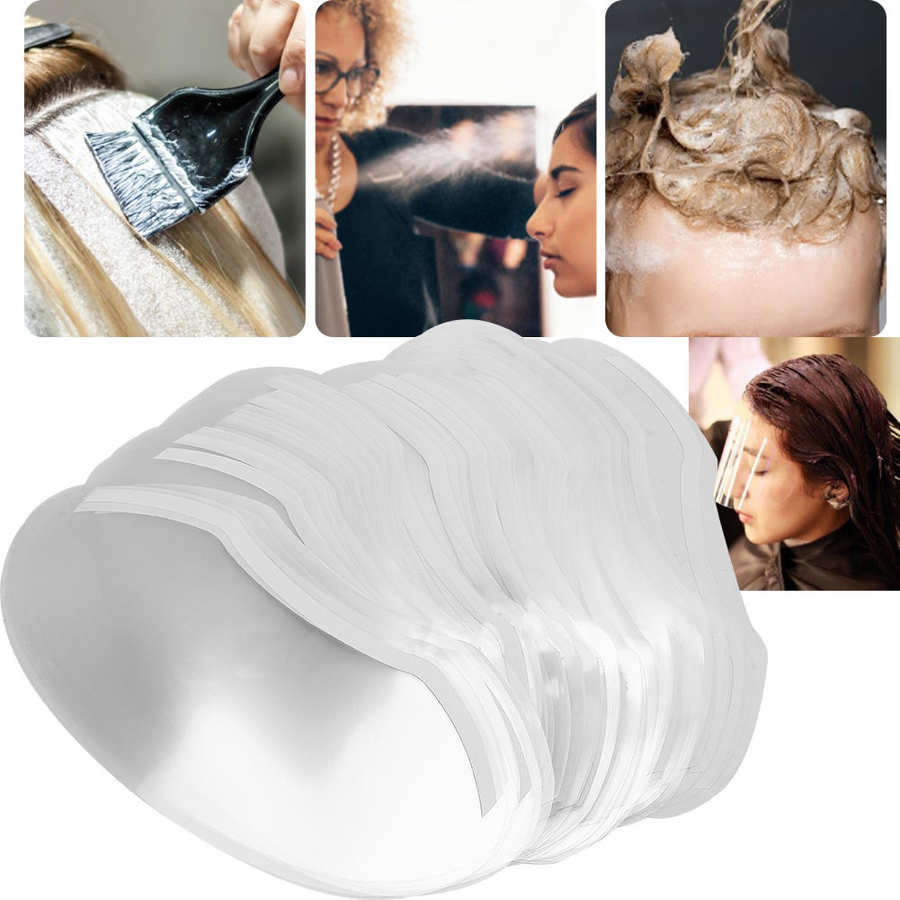 100Pcs Hair Kapper Salon Kappers Dye Haar Haarlak Schild Gezicht Ogen Beschermen Wegwerp Clear Haar Permanenten Bescherming Maskers