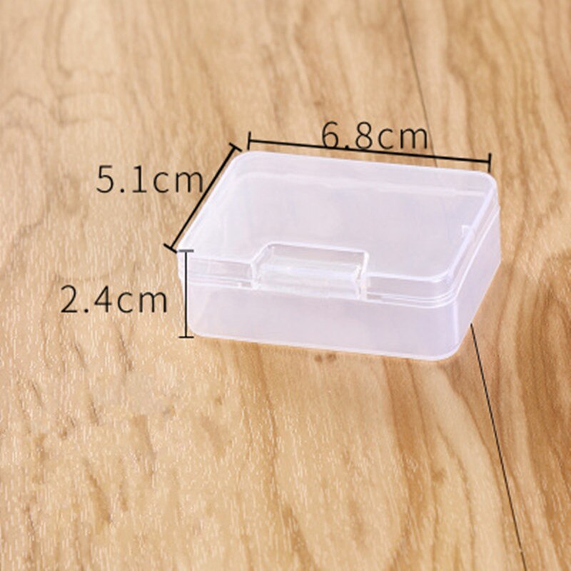 Sieraden Display Praktische Toolbox Plastic Container Doos voor Gereedschap Case Schroef Naaien Boxe Transparante Component Schroef Opbergdoos: Rood