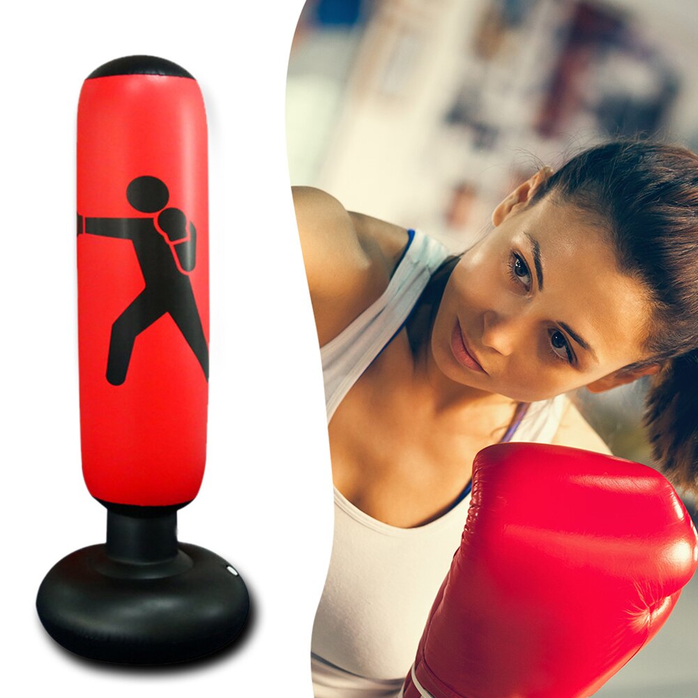 Boxing Training Equipment Kickboxing Muay Inflatable Bag Free-Stand Tumbler Release Punching Sandbag for Kids Adults