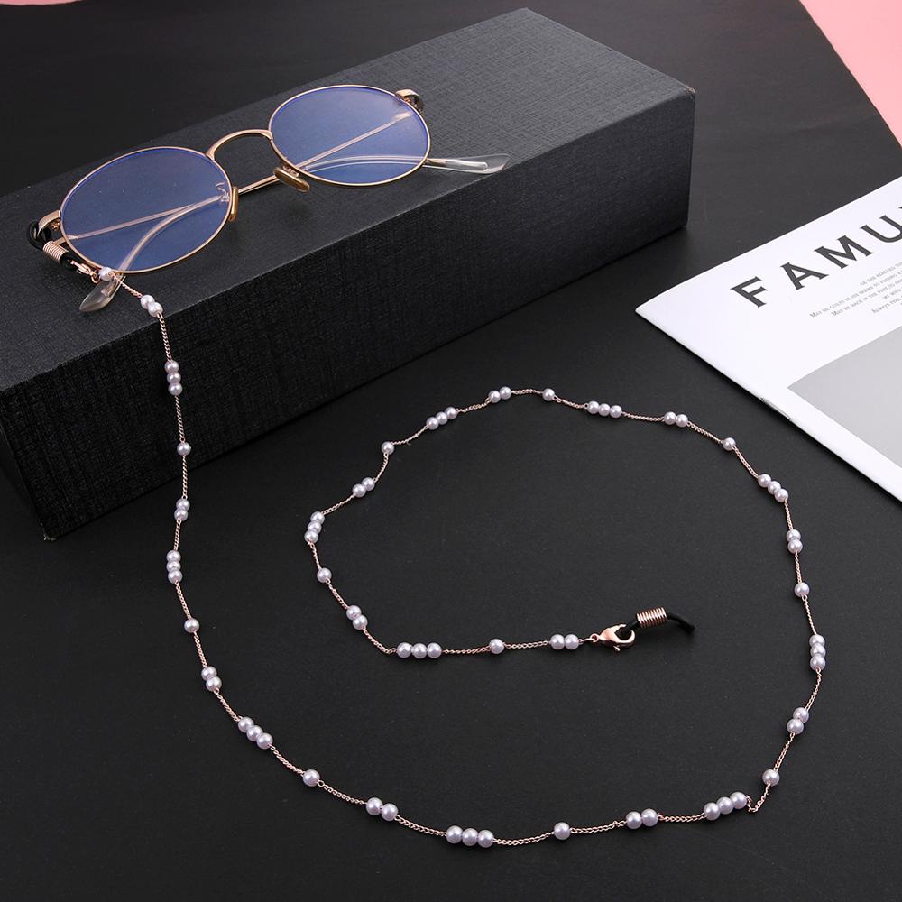 Skyrim Chic Pearl Beaded Glasses Chain Women Sunglasses Chains Lanyards Neck Strap Rope Reading Eyeglasses Cord