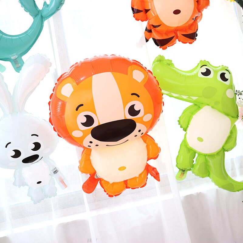 Ballon en aluminium en forme d'animal de dessin animé, mignon, renard, panda, poulpe, poisson étoile de mer, décor de fête d'anniversaire, jouets pour enfants, fête prénatale,