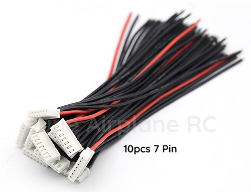 10pcs/lot 2S 3S 4S 6S 8S 9S Lipo Battery Balance Charger Cable IMAX B6 Connector Plug Wire: 6S 7 wire