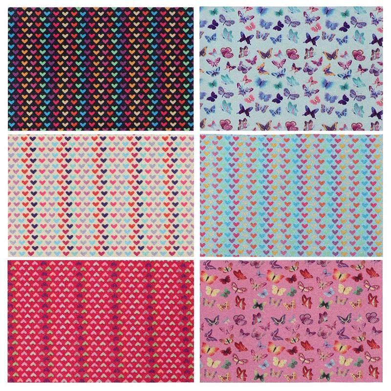 6Pcs Leather Fabric Soft Nice Versatile Leather Cloth Sewing Material