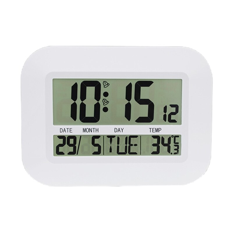 Home Electronic Perpetual Calendar Alarm Clock Temperature Large Screen Digital