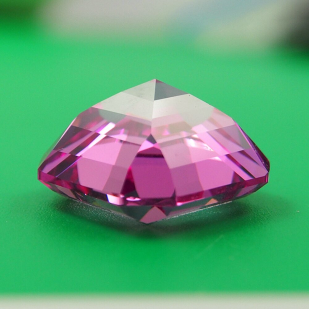 15*15mm 1 Piece /alot 20 carat Top Lab Pink Sapphire ring Loose Gemstone for BIY Ring making