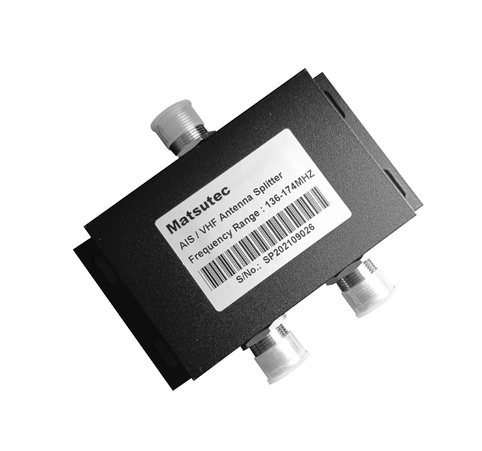 Matsutec MA-Splitter VHF splitter Two way VHF antenna power splitter 136-174MHz Power Divider Splitter for Radio Repeater Power