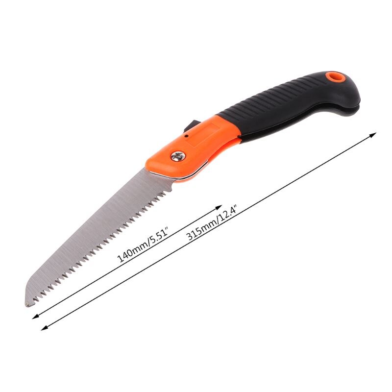 1PC plegable de acero de corte de madera de supervivencia mano 7 dientes por pulgada hogar jardín Sierra de poda herramientas de mano/6/8/10"
