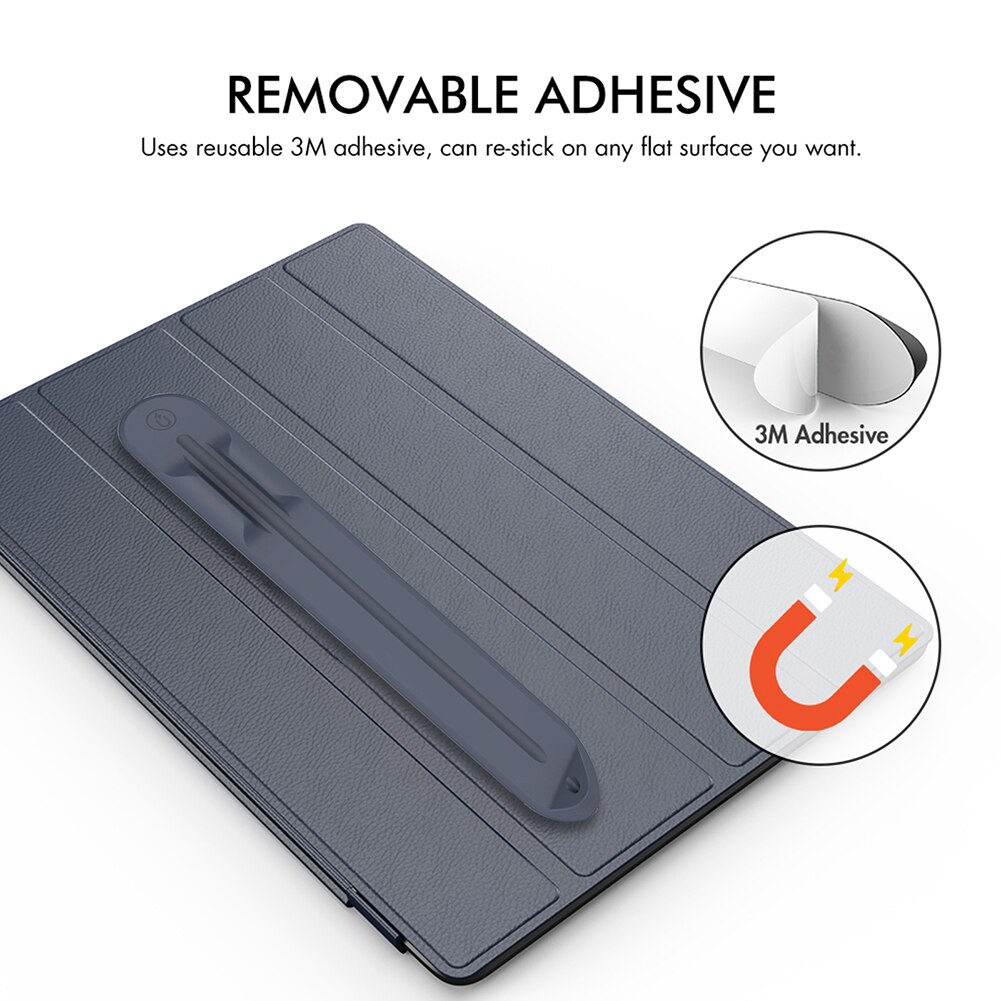 Funda portátil con ranura para bolígrafo para iPad 10, funda protectora de silicona suave con condensador magnético, para Apple Pencil 1 y 2