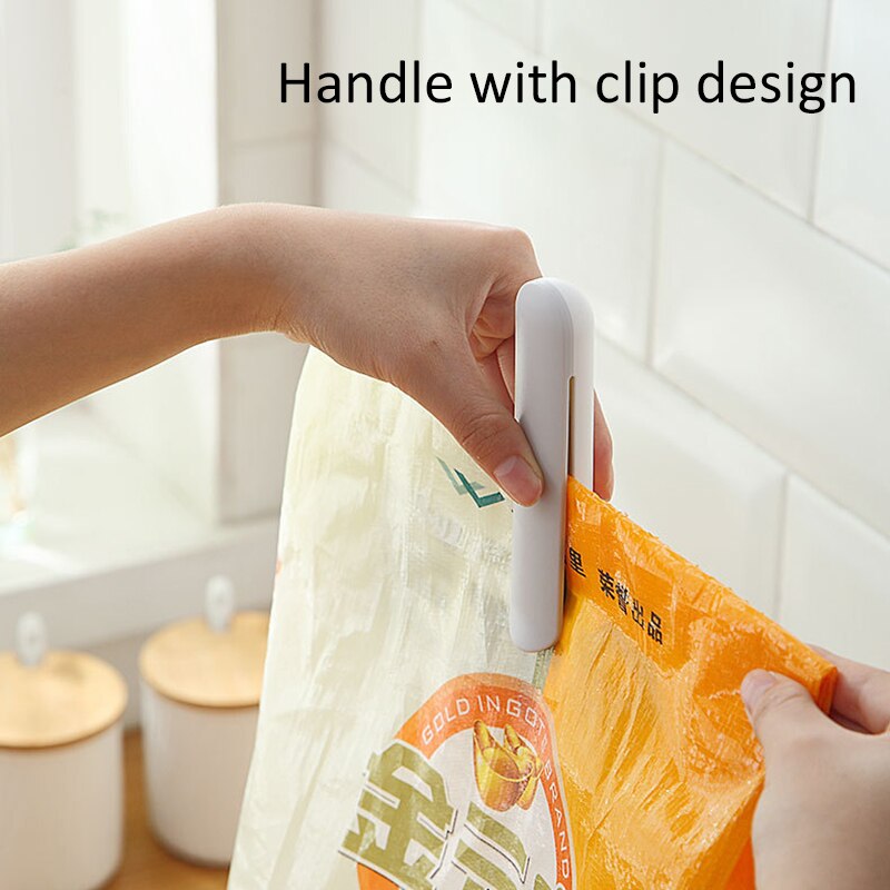 Cuchara para Harina de granos gruesos con Clip, cuchara de plástico para arroz, gran capacidad, cuchara de sellado para el hogar, accesorios de cocina, 1 ud.