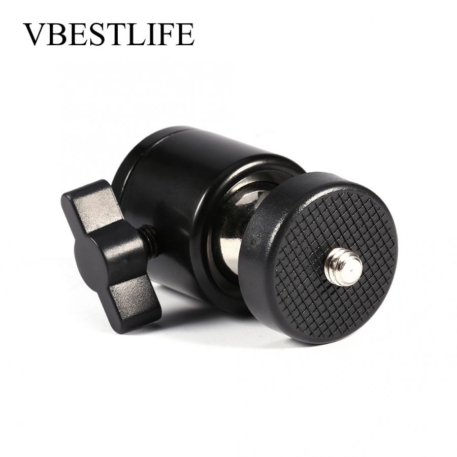 VBESTLIFE Mini 360 Swivel Rotatable 1/4'' Screw Ball Head Tripod Mount Ballhead Stand Bracket Portable for DSLR Camera