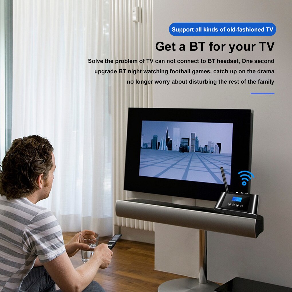 Computer Wireless Transmitter Receiver Digital Bluetooth 5.1 Audio Adapter Soundbar DVD Player Home