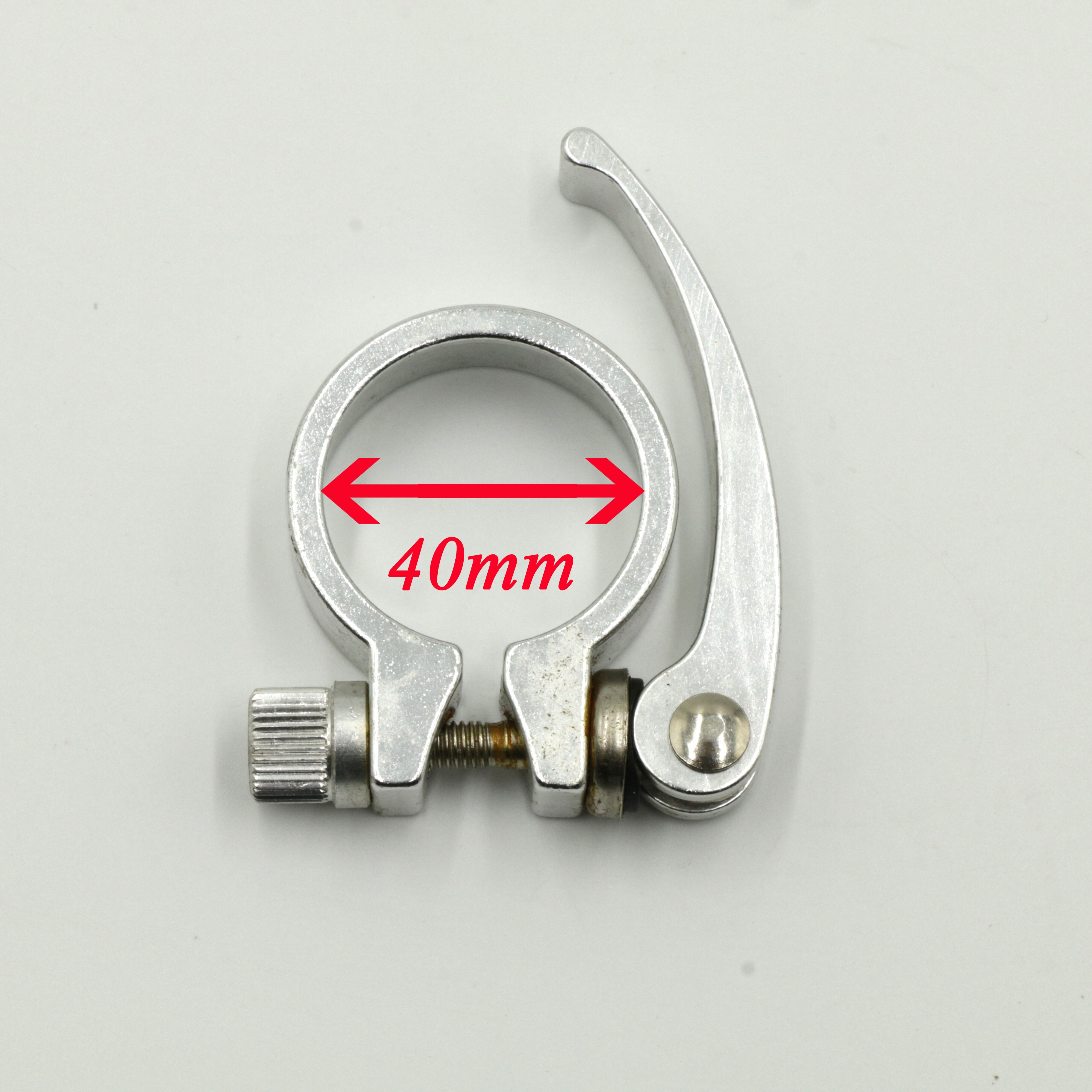 40mm Diameter Seat Clamp Long Handle Bike Seat Post Clamp Bike Quick Release Clamp Seat Tube Clips Tube Quick Release Clamps