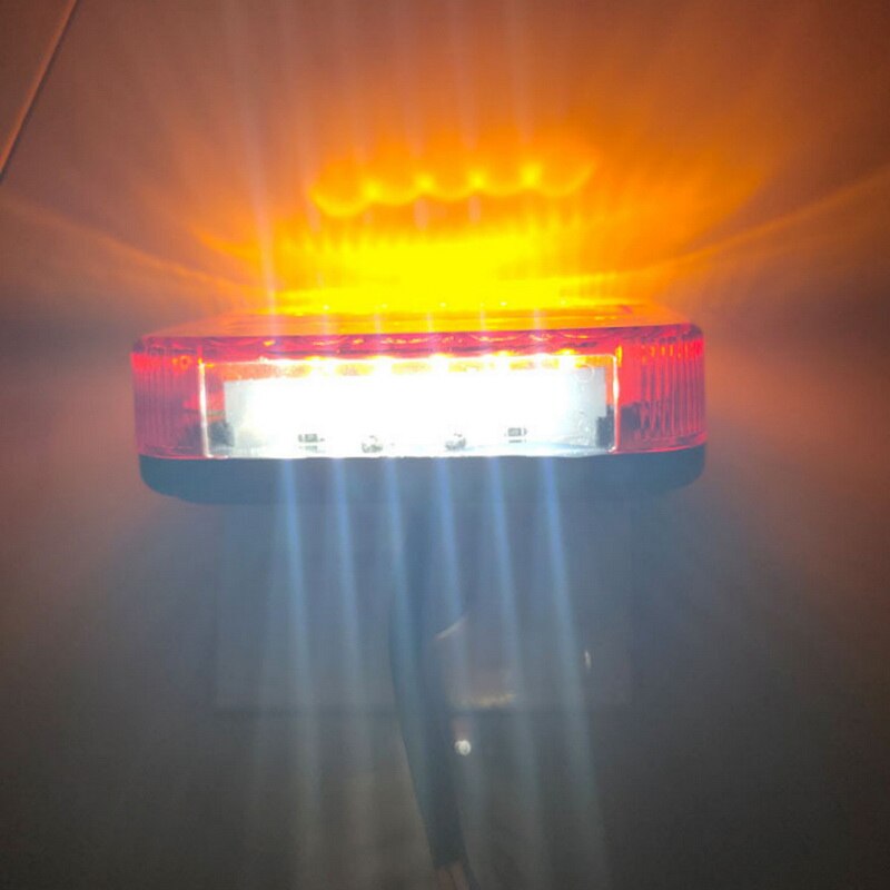 2pcs 12V Trailer Truck Caravan 26LED Taillight Tail Light Turn Signal Indicator Brake Stop Lamp Number Plate Light Rear Reverse