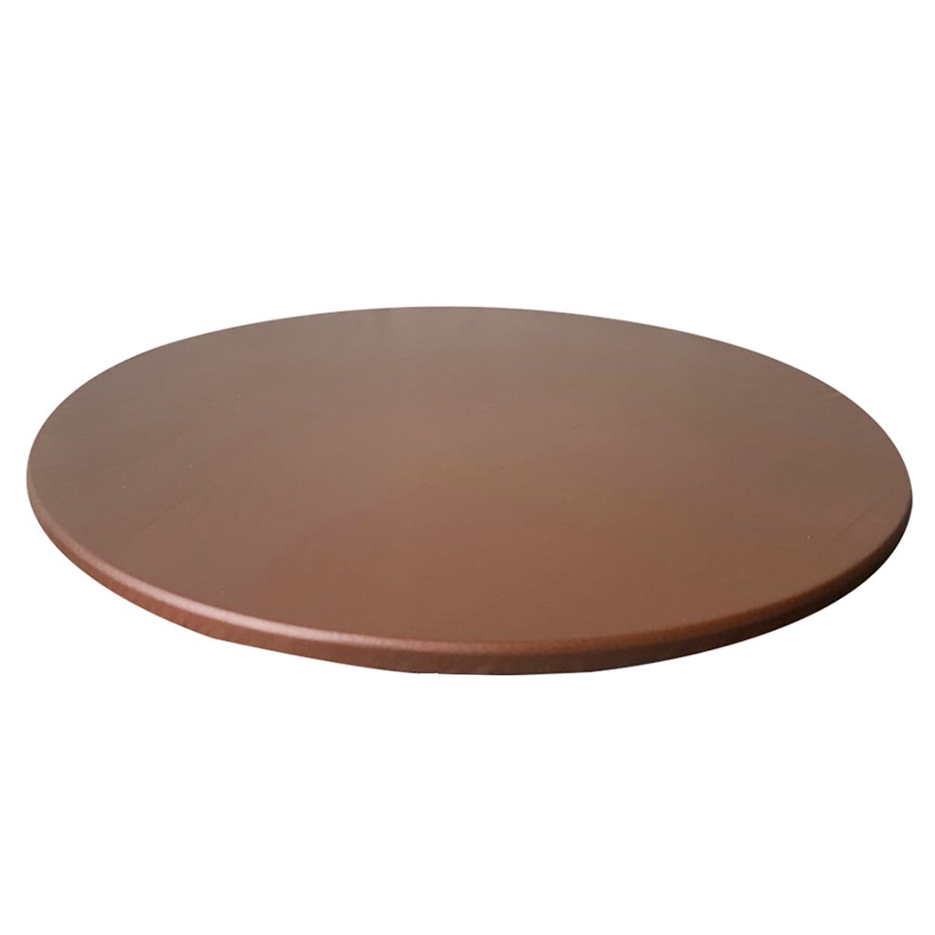 Uitgerust Tafel Dekken Doek Elastische Randen Ronde Zachte Tafelkleed Tot 120Cm Dia: Coffee