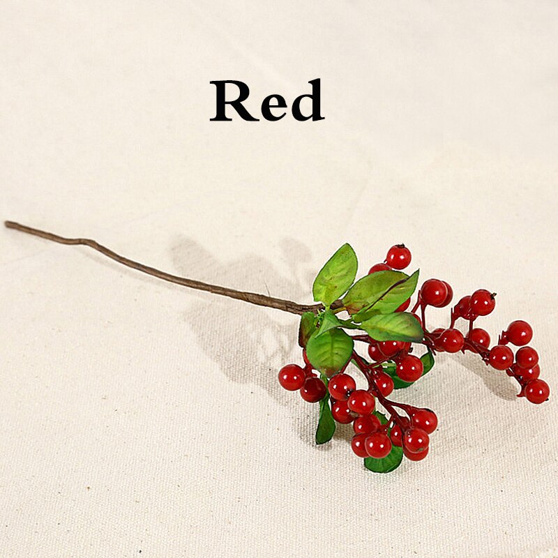 Moras artificiales decorativas para decoración del hogar, frutas y frutas, para oficina, fiestas, bodas y fiestas: Red