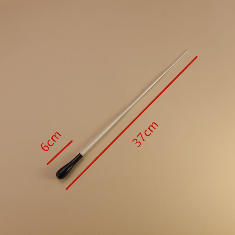 Ebony Baton 5# Wooden Baton Conductor Music Wooden Handle Steel Pointer