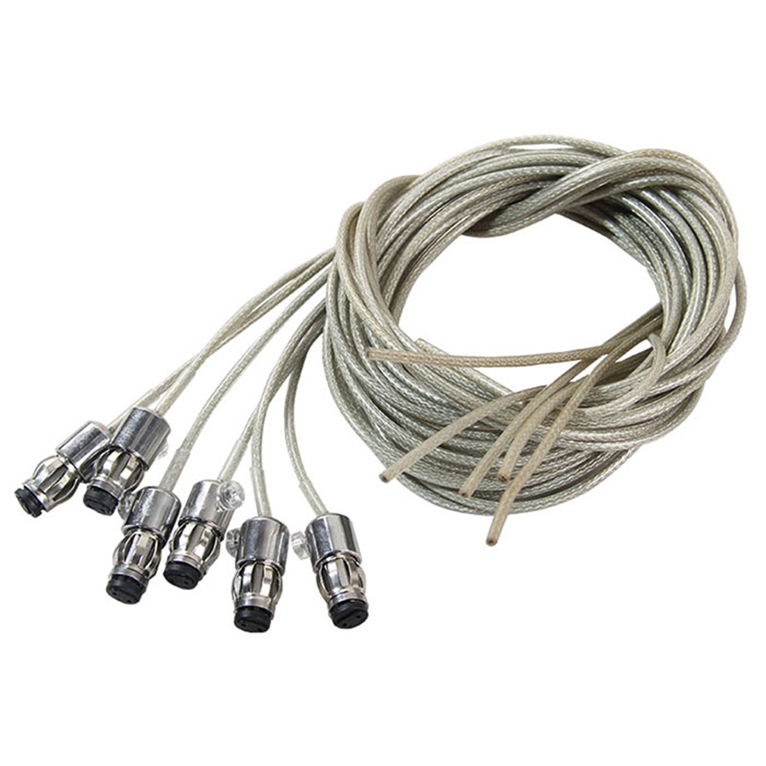 1/2/5/10pcs/pack G4 Metal lamp holder with 1m hanging wire g4 socket base + fish net cable lighting accessories