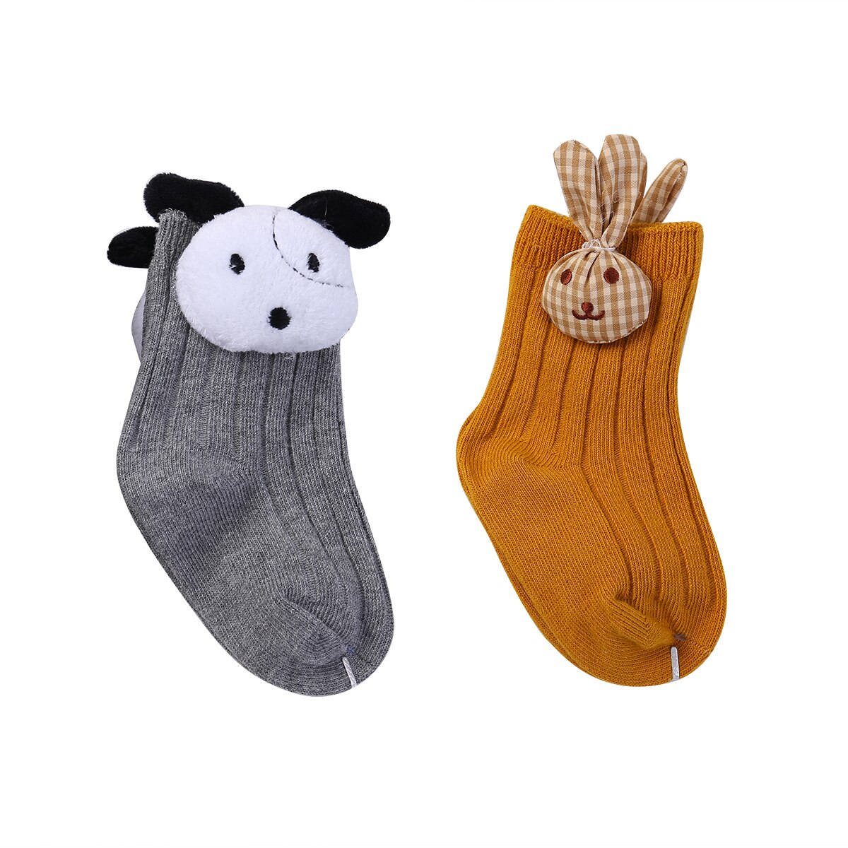 2 Paare Art Baby Kleinkind Junge Mädchen Socken Herbst Winter Weiche Baumwolle Nette Watm Socken 3D Ebene Blumen Socken 0 ~ 5Y: Braun / S
