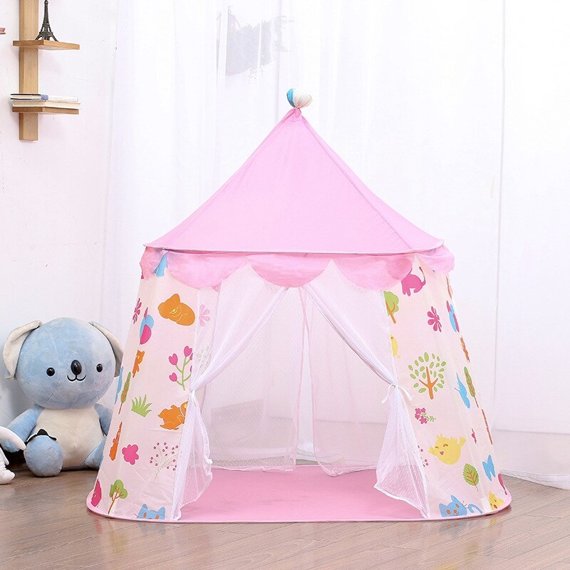 Kid Teepee Tent Huis Voor Game Room Kids Outdoor Game Zomer Kinderen Tent Prinses Kasteel Tent Draagbare Opvouwbare: Default Title