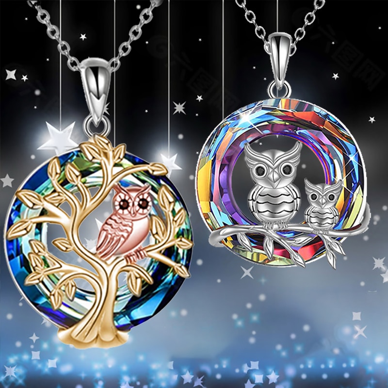 Colgantes de plata búho mujer - Oferta Limitada en Stock