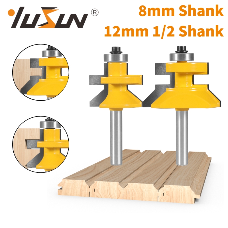YUSUN 2 STKS Stile & Rail Assembleert Router Bit Houtbewerking Frees Voor Hout Gereedschap