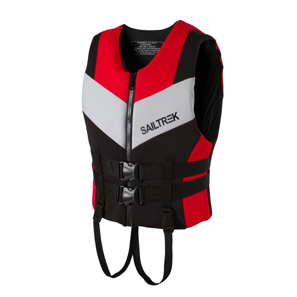 Adult Life Jacket Vest Safety Jacket Outdoor Survival Fishing Life Vest: Red / S