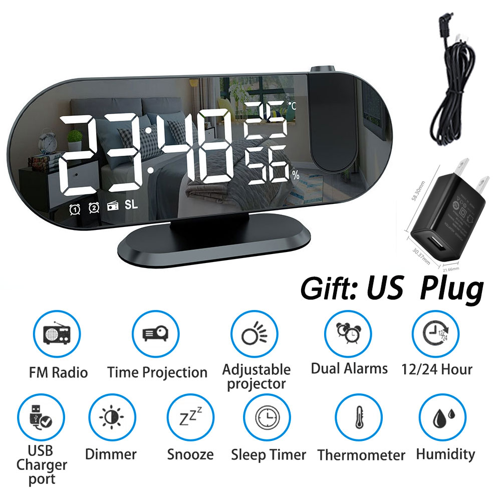 FM Radio LED Digital Smart Alarm Clock Watch Table... – Vicedeal