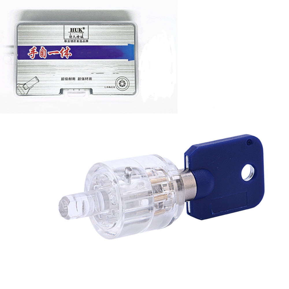 locksmith tools 7 Pin Advanced 7.0mm 7.5mm 7.8mm Tubular lock pick tool with transparent Tubular lock for practice