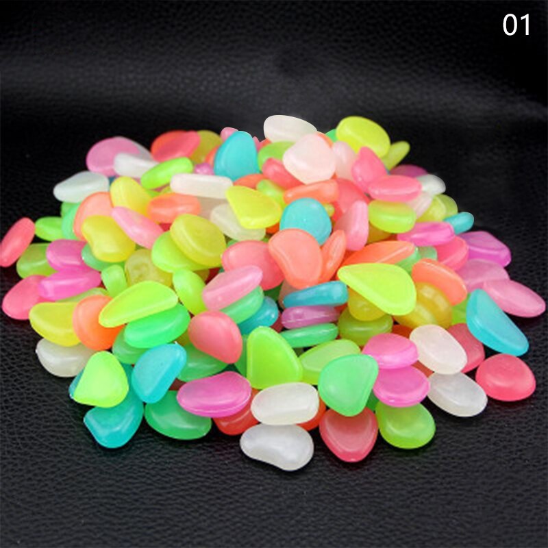 50pcs Kunstmatige Pebbles Lichtgevende Steen Tuin Loopbrug Path Lawn Yard Lichtgevende Stenen Ambachtelijke Decoraties Home Decor Levert: 01