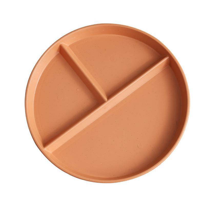 Talerz kontrolny dla dorosłych kobiet Odchudzanie Okrągły talerz kontrolny bariatryczny Plastikowy talerz wielokrotnego użytku z 3