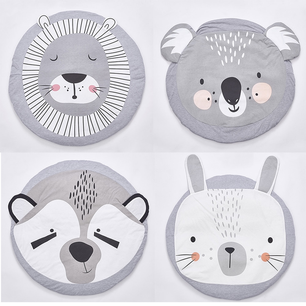INS Baby Infant Spielen Matten Kinder Krabbeln Teppich Boden Teppich Baby Bettwäsche Kaninchen Decke Baumwolle Infant Teppich Kinder Zimmer Dekor 90CM