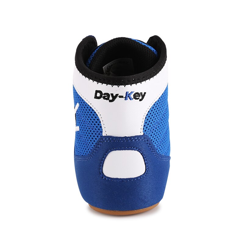 Zapatos de lucha , botas deportivas de lucha de boxeo de fondo suave, de cuero, para entrenamiento