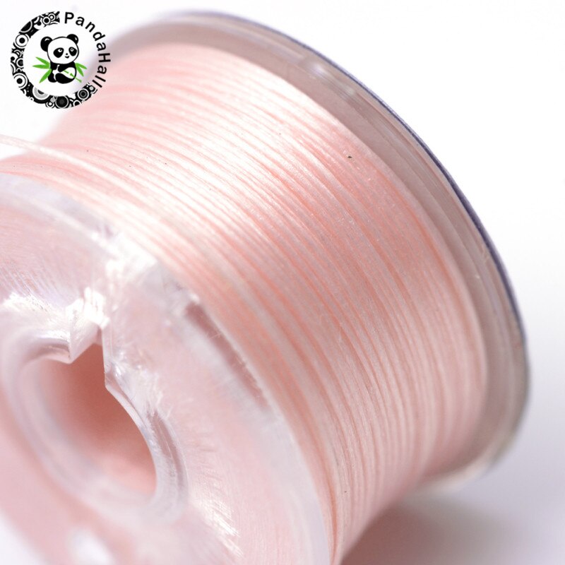 50yards/roll 0,1mm Spezielle Beschichtete Polyester Themen Für Seed Perlen Schmuck Perlen Cords DIY, Die Entdeckungen: Pink