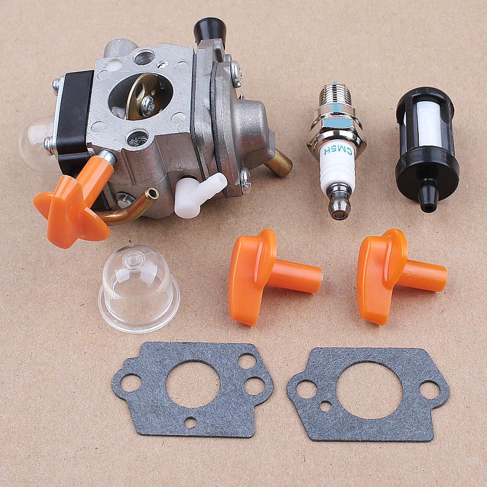 Kit d'allumage de bougie d'amorce de carburateur pour Stihl Stihl FS90 FS100 FS110 FS87 FS90R FS87R ZAMA tondeuse à C1Q-S174