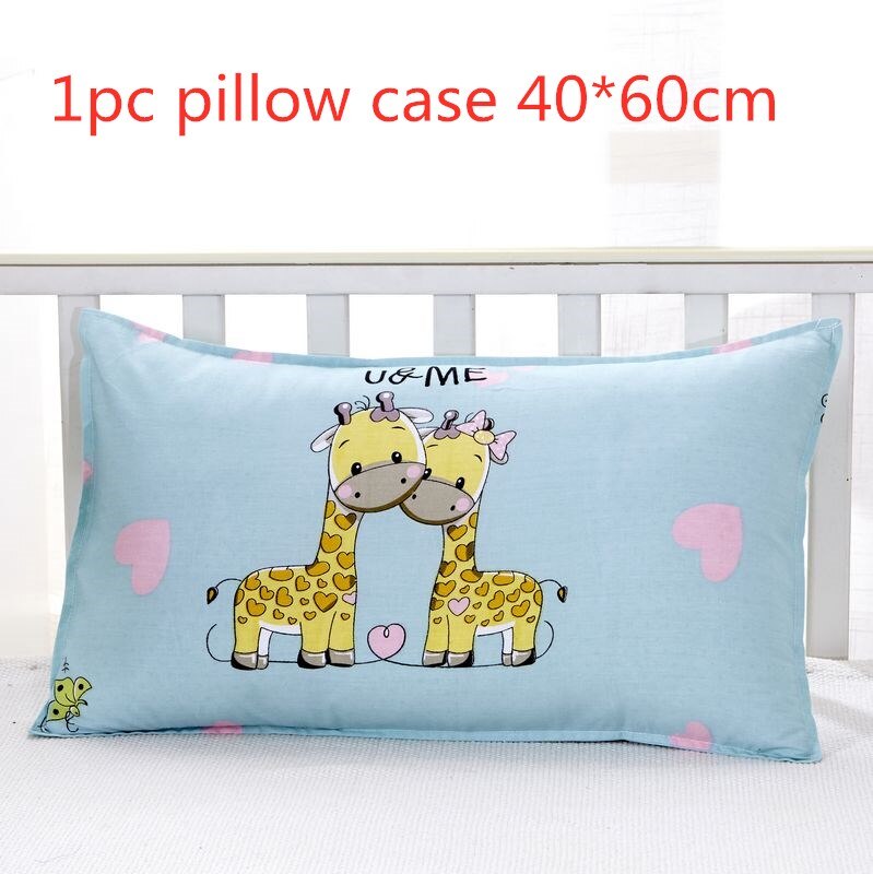 Animal dessin animé enfants taie d'oreiller couverture souple pour bébé oreiller mignon taie d'oreiller pour enfant en bas âge bébé filles garçons taie d'oreiller en coton: A Pillowcase 40x60cm