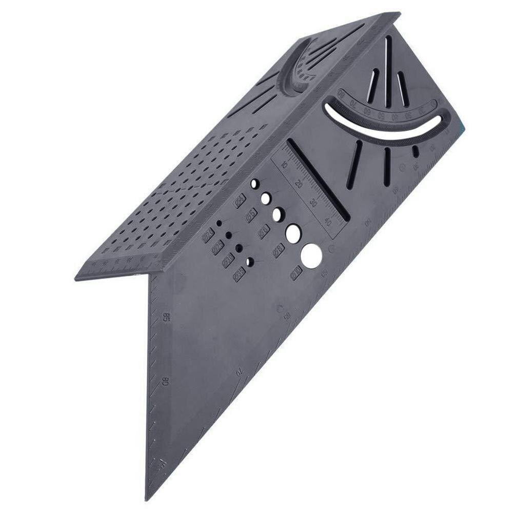 Houtbewerking 3D Mitre Hoek Meten Gauge Heerser Vierkante Size Measure Tool: grey