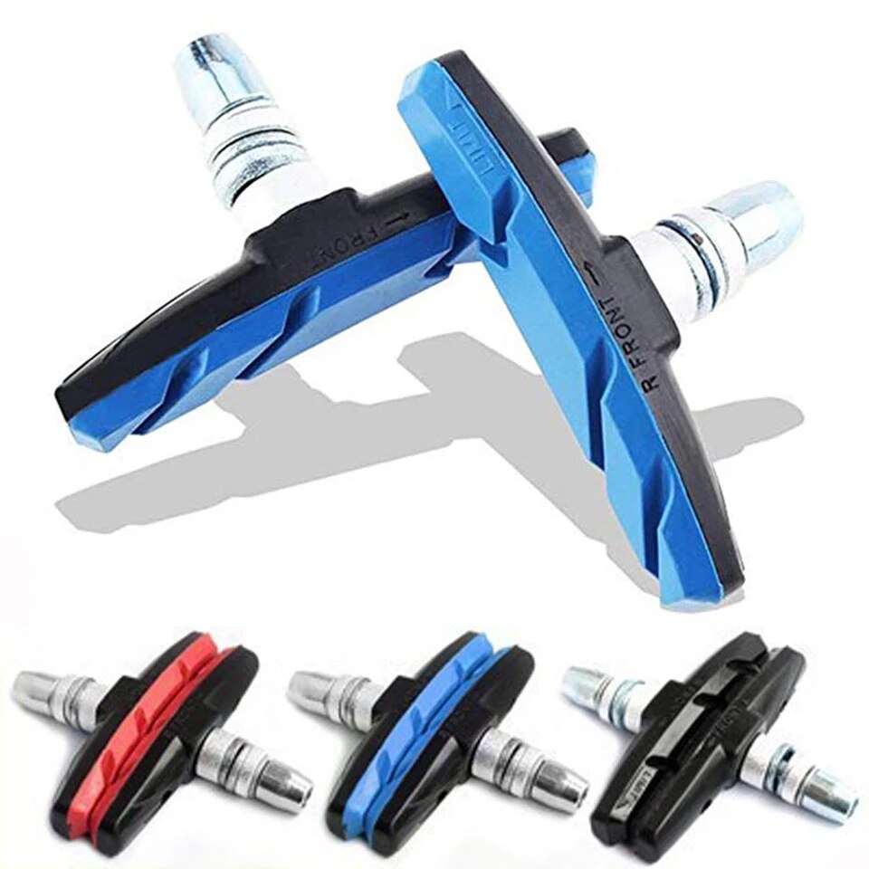 Pastillas de freno de bicicleta de carretera y de montaña, accesorios duraderos para ciclismo, frenos en V, bloques de goma, 1 par